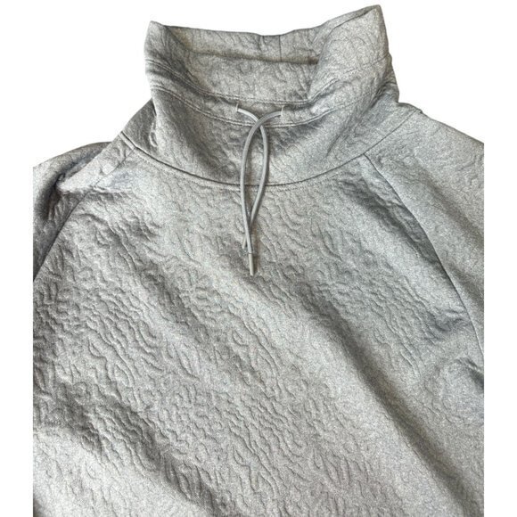 Juicy Couture Women's Jacquard Quilted Crop Pullover GrAY Sweater‎ Size L |E1 - Picture 5 of 11